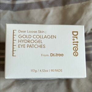 REUSABLE DR.TREE Dear Loose Skin Gold Collagen Hydrogel Eye Patches 90 COUNT